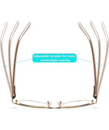 WANWAN Fashion Reading Glasses for Women & Men | Anti-Reflective Spring Hinges | Coffee 2.25x - Shop Now - Buy Online on GoSupps.com
