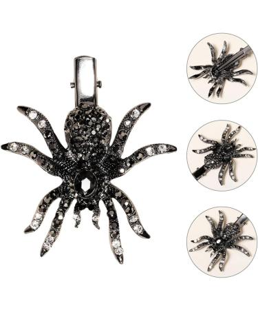 Lurrose Halloween Hair Clip for Women Gothic Sparkling Rhinestone Spider Hair Barrettes Halloween Party Masquerade Cosplay Accessory - Buy Online on GoSupps.com