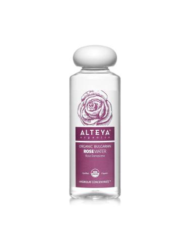 Alteya Organic Rose Water 250ml - Pure Organic Rosa Damascena Hydrolat - No additives - No Artificial Ingredients - USDA Certified Organic - Face Toner Revitalizing Body Condition Hair & Scalp