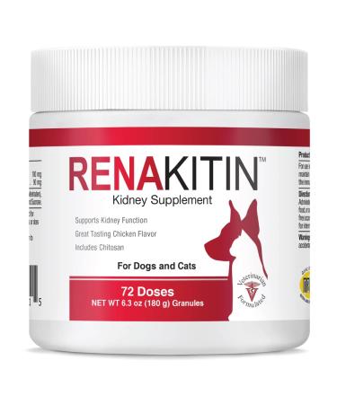 HEALTHY PETS HealthyPets Renakitin Dogs & Cats - Nutritional Supplement Enhance Renal Function Normal Urine pH, Circulation, Immune System, Urinary Tract - Kidney Support - 180 gm, Red (RENAKIT0731)
