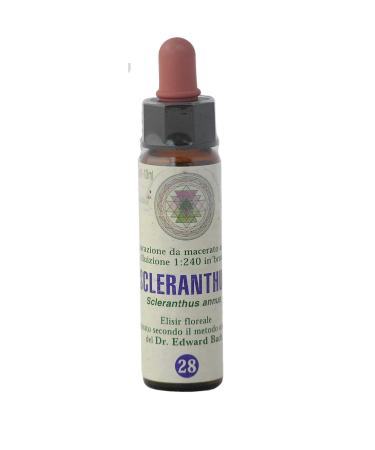Scleranthus n 28 Fleur de Bach farmaflor 1 Flacon Comtpe Gouttes 10ml - Made in Italy