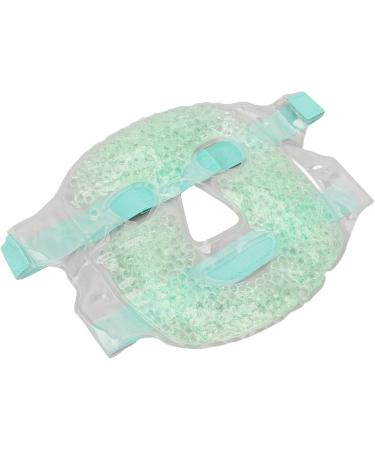 Gel Beads Cooling Face Relieve Fatigue Improve Skin Healthy Reusable Adjustable Cold Face Eye for Head for Arms for Back (Green) - Buy Online on GoSupps.com