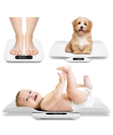 Bagail baby scales with removable tray automatically rotating measured values tara automatic lock and comparison universal digital scales for all family members up to 400 lb/180 kg - Buy Online on GoSupps.com