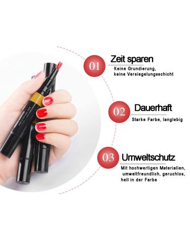 Buy Semi-Permanent Nail Polish Kit - 4pcs Gel Nail Art & 3-in-1 Glue Pen for Stunning Nail Designs - Buy Online on GoSupps.com