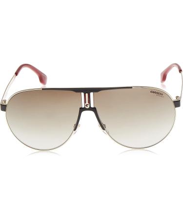 Carrera Ca1005/S Men's Pilot Sunglasses Black Gold/Brown Gradient 66mm - Buy Online on GoSupps.com