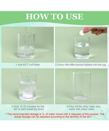 HOTUT Water Bottle Cleaning Tablets 32 Pcs Citric Kettle Descaler Tablets Removes Tough Stains and Odors Reservoir Cleaning Tablets for Cleansing Plastic Bottles Flasks Cafetieres and Teapots - Buy Online on GoSupps.com