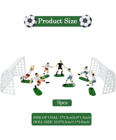 9 Pcs Football Cake Topper Football Cake Toppers Football Cake Decorations Football Decorations and Sports Themed Cakes Decorations Personalised Cake Plugin Boys Party Supplies - Buy Online on GoSupps.com