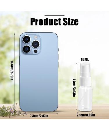 8-Pack Transparent Travel Spray Bottles - Refillable 10ml Atomizer for Fine Mist - Portable Plastic Bottle Set - Buy Online on GoSupps.com