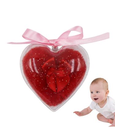 Fenytay Baby Powder Puff Heart Shape Powder Puff | Body Powder Puff for Dusting Powder Baby Women Powder Puff for Bath and Travel