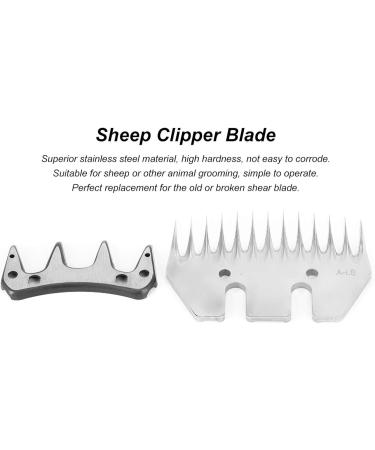 Sonk Professional Stainless Steel Sheep Shears - Universal Electric Wool Cutter Replacement Blades for Alpacas & Goats | 9/13 Teeth Straight & Curved Blade Options - Buy Online on GoSupps.com