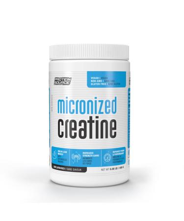 Protein Source Creatine Monohydrate Powder | Micronized 400G - Increase Strength - Reduce Fatigue - Lean Muscle Building - 100% Pure Creatine - Better Absorption - Supports Muscle Growth - Unflavored - 80 Servings