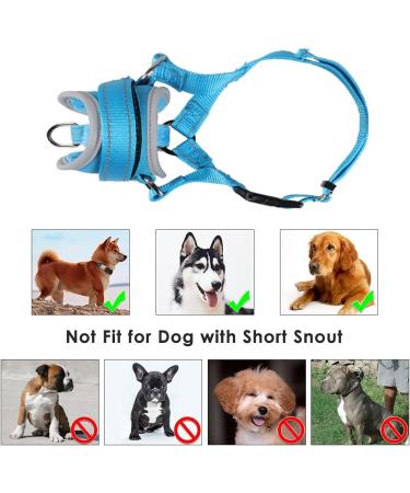 Nasjac Soft Dog Muzzle for Medium Dogs - Adjustable Anti-Bark Solution | Durable & Comfortable for Small & Large Breeds - Buy Online on GoSupps.com