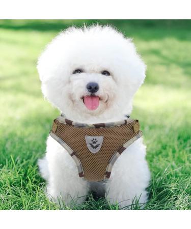 Buy Femax Camouflage Dog Harness & Linen Set | Soft Mesh Padded Reflective Adjustable Breathable for Walking Running & Training (30-34 cm) - Buy Online on GoSupps.com