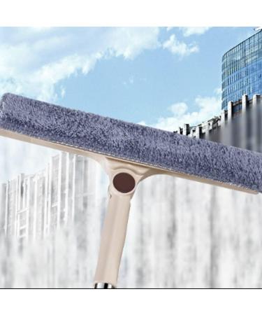 Double-Sided Wiper Telescopic Rod Wipe Glass Household Artifact Brush Double-Sided Wiper Tool to Wash The Window - Buy Online on GoSupps.com