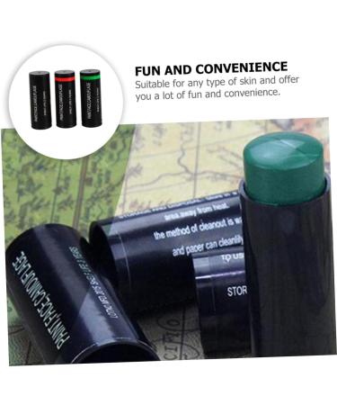 DIYEAH 3 Pieces Camouflage Oil Camouflage Paint Camouflage Face Paint Cream Stick Sticks Body Camouflage Makeup Hunting Makeup Camouflage Cream Hunting Face Paint Pigment - Buy Online on GoSupps.com