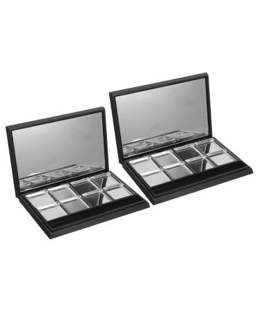 Gatuida Lot de 2 supports magn tiques pour palette de maquillage : bo te fards paupi res vide 8 emplacements pour ranger blush et rouge l vres id ale pour les maquilleurs