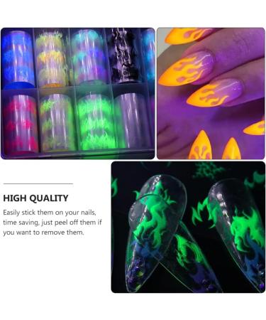 FOMIYES 1 Box Flame Star Sky Stickers Holiday Nail Art Manicure Sets Nail Ornaments Self-Adhesive Nail Stickers Nail Decals for Nail Art Flame Nail Stickers Nail Wraps Fine 3D - Buy Online on GoSupps.com
