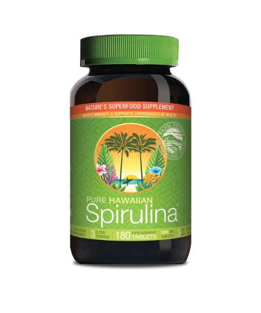 Nutrex Hawaii Pure Hawaiian Spirulina Spearmint 1000 mg 180 Tablets