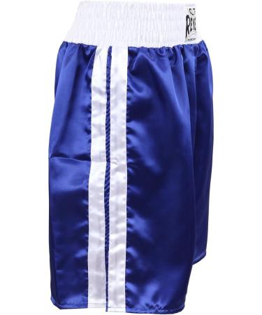 Cleto Reyes Satin Boxing Trunks in Blue/White - X-Large - Buy Online on GoSupps.com