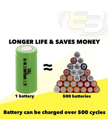 Buy 3x Exell 2/3AA NiMH 700mAh 1.2V Rechargeable Batteries - Perfect for Capacitors Shearing Devices Miner Lamps & Helmet Lights - International Shipping Available - Buy Online on GoSupps.com