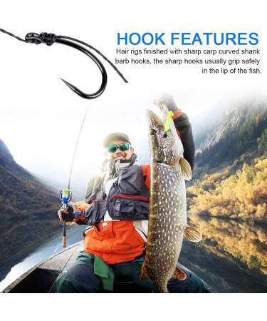 Hekobag Carp Hair Rig Braided Line Wire - 8340 Carp Rig Bait Hook & Swivel Hook Accessories for Fishing - Durable Carbon Steel - Buy Online on GoSupps.com