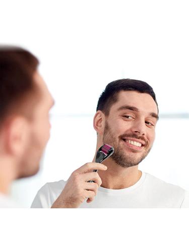 Derma Roller for Beard Hair Growth 540 Microneedles with Storage Case - 1.0mm - Buy Online on GoSupps.com