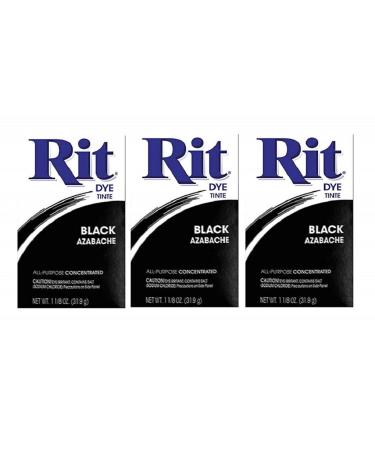 Rit Dye Powder Dye, 1-1/8 oz, Black, 3-Pack - Buy Online on GoSupps.com