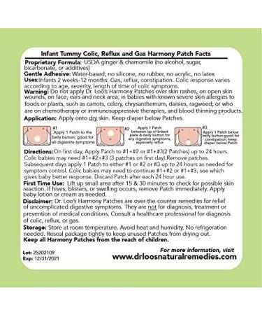 Dr. Loo's Natural Infant Patches for Colic, Reflux, Gas, and Constipation - 16 Patches (2 weeks-12 Months) - Buy Online on GoSupps.com