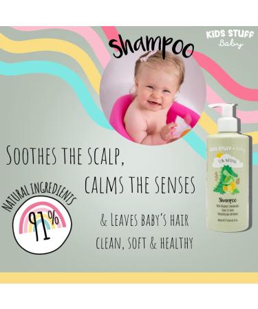 Kids Stuff Baby Shampoo 300ml - Natural & Organic | Dermatologist & Pediatrician Approved | Vegan & Cruelty-Free - Buy Online on GoSupps.com