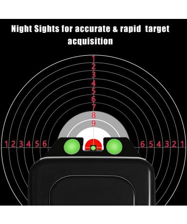Levien Night Sights - Glow in Dark for Glock 17/17L, 19, 22-27, 28-39 - Non-Tritium with Assembly Tools - Buy Online on GoSupps.com