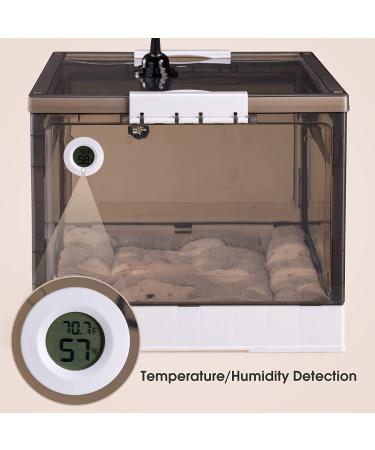Pet Incubator with Nebulization Kit & Heating Lamp - Ideal for Newborn Puppies & Kittens - Temperature Detection & Cotton Pad Included - Buy Online on GoSupps.com