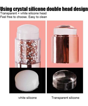 Silicone Nail Stamp - Double Head Soft Manicure Stamper for Perfect Nail Art | International Shipping - Buy Online on GoSupps.com