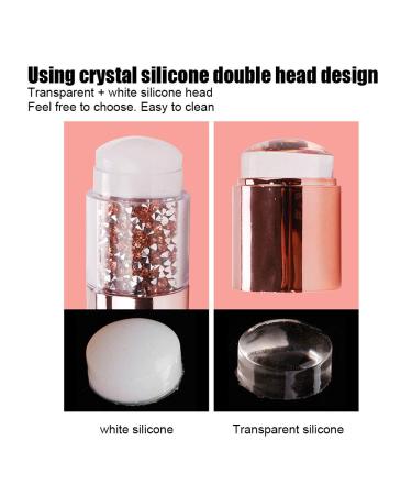 Professional Nail Art Stamper - Double Silicone Stamp for Women & Salon Use | Perfect Manicure Tool - Buy Online on GoSupps.com