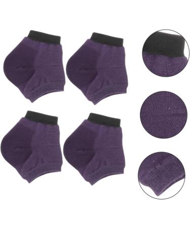 5 Pairs Moisturizing Socks Feet Moisturizer Socks Lotion Foot Spa Socks Tooth Gems Gel Sock Dry Feet Yoga Socks Ankle Socks Anti-Crack Socks Heel Silicone Breathable Socks Purple 19x13.5cm - Buy Online on GoSupps.com