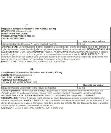 Doctors Best Ubiquinol 100mg - Powerful Antioxidant for Cardiovascular Health 60 Softgels | Buy Internationally - Buy Online on GoSupps.com