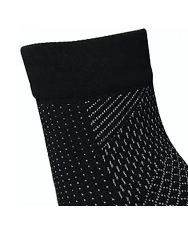 Buy 1 Pair Ankle Elastic Compression Sock Sleeve for Cycling & Running - L/XL Black | Support Brace for Injury Recovery - Buy Online on GoSupps.com