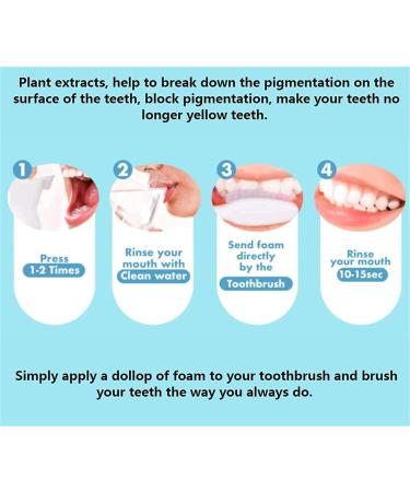 Brightify 3-Piece Mousse Foam Whitening Toothpaste Set | Deep Cleaning Intensive Stain Removal & Fresh Breath - Premium Oral Care - Buy Online on GoSupps.com