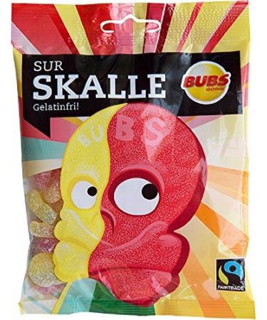Bubs Godis Bubs Godis Sour Fruity Skull Sweet Scandinavian Candy Bag 90g