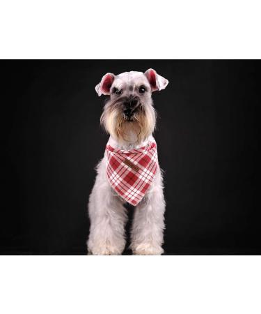 Lionet Paws Bandana for Dogs | Triangular Headscarf & Towel | Red Checked Design | Fits Small to Large Dogs - 1 Pack - Buy Online on GoSupps.com