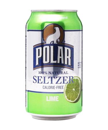 Polar Seltzer Water, Lime, 12 fl oz