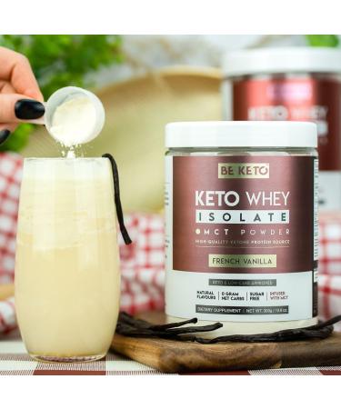 Keto Protein Isolate with MCT - French Vanilla 300g - Buy Online on GoSupps.com