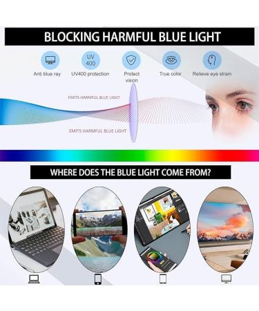 Buy Multicolor 2.5x Reading Glasses - Anti Eyestrain Blue Light Blocking for Men & Women | International Shipping Available - Buy Online on GoSupps.com