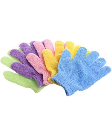 OUNONA 2 Pack Exfoliating Gloves for Body Scrub - 100% Natural Green Scrub Mitts for Smooth Skin - International Shipping Available - Buy Online on GoSupps.com