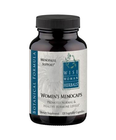 Wise Woman Herbals Women s Menocaps 120 caps - All-Natural Menopause Supplement - for Hot Flashes Mood Swings and Night Sweats During Menopause Promotes Emotional Balance