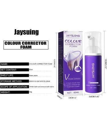 Purple Teeth Whitening Toothpaste 60ml - Brighten & Whiten Stained Teeth | Color Correction for Smoking & Yellow Stains - Buy Online on GoSupps.com