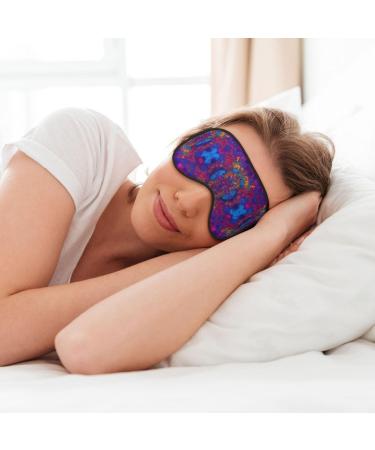 Buy Tie Dye Hippie Soft Sleep Eye Mask - Breathable Travel Eye Patch for Relaxation - Perfect for Women - Buy Online on GoSupps.com