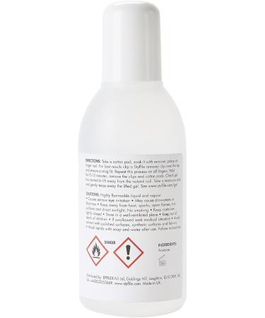 STYLFILE Gel Nail Polish Remover Solution (150ml) At Home Gel Nail Varnish or Acrylic Removal 100% Acetone Perfect for Soaking Off Gel Polish Quick and Easy Lifts Gel Polish in 15 Minutes - Buy Online on GoSupps.com