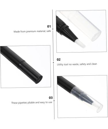 FRCOLOR 20 Pi ces Stylo Twist Pour Vernis Ongles Tubes De Brillant L vres Tube De Liquide De Croissance Des Cils Stylo Huile Pour Cuticules Vide Recharge Se R concilier Plastique Noirx2pcs 12.6x1.2cmx2pcs - Buy Online on GoSupps.com