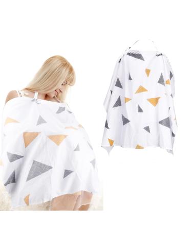 Silence breastfeeding cloth Nursing cover breastfeeding cover breastfeeding towel - 100% cotton still cape mamascarf breastfeeding poncho breastfeeding stola - comfort and discrete breastfeeding in public (75 x 110 cm) color 3
