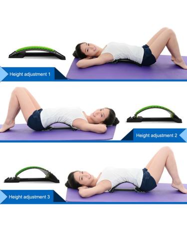 Back Massager Magic Stretcher - Pain Relief & Relaxation Equipment | Backhide & See Massager for Lumbar Support - Black/Purple - Buy Online on GoSupps.com